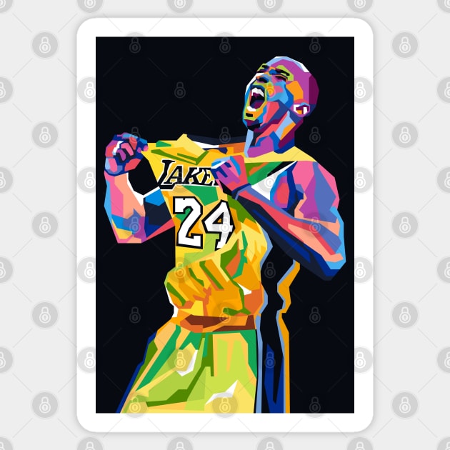 Abstract Basketballplayer legend Sticker by smd90